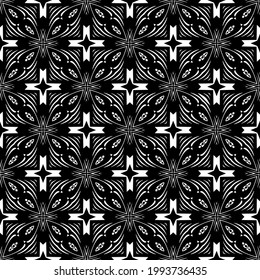 
Vector geometric pattern. Repeating elements stylish background abstract ornament for wallpapers and backgrounds. Black and white colors.