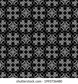 
Vector geometric pattern. Repeating elements stylish background abstract ornament for wallpapers and backgrounds. Black and white colors.
