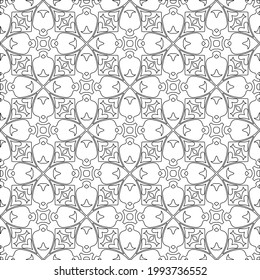
Vector geometric pattern. Repeating elements stylish background abstract ornament for wallpapers and backgrounds. Black and white colors.