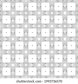 
Vector geometric pattern. Repeating elements stylish background abstract ornament for wallpapers and backgrounds. Black and white colors.