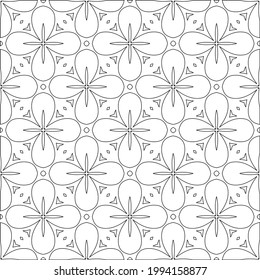 Vector geometric pattern. Repeating elements stylish background abstract ornament for wallpapers and backgrounds. pattern with Black and white color. 