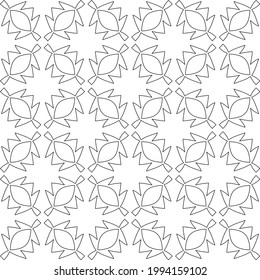 

Vector geometric pattern. Repeating elements stylish background abstract ornament for wallpapers and backgrounds. pattern with Black and white color. 