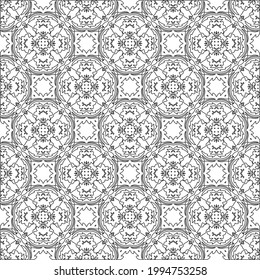 
Vector geometric pattern. Repeating elements stylish background abstract ornament for wallpapers and backgrounds. Black and white colors.