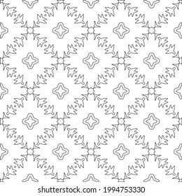 
Vector geometric pattern. Repeating elements stylish background abstract ornament for wallpapers and backgrounds. Black and white colors.
