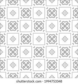 
Vector geometric pattern. Repeating elements stylish background abstract ornament for wallpapers and backgrounds. Black and white colors.
