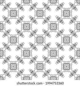 
Vector geometric pattern. Repeating elements stylish background abstract ornament for wallpapers and backgrounds. Black and white colors.