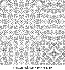 
Vector geometric pattern. Repeating elements stylish background abstract ornament for wallpapers and backgrounds. Black and white colors.