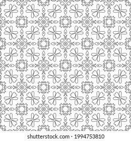 
Vector geometric pattern. Repeating elements stylish background abstract ornament for wallpapers and backgrounds. Black and white colors.
