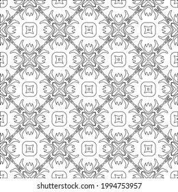 
Vector geometric pattern. Repeating elements stylish background abstract ornament for wallpapers and backgrounds. Black and white colors.
