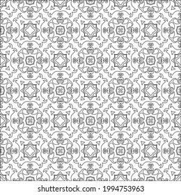 
Vector geometric pattern. Repeating elements stylish background abstract ornament for wallpapers and backgrounds. Black and white colors.
