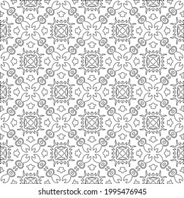 
Vector geometric pattern. Repeating elements stylish background abstract ornament for wallpapers and backgrounds. Black and white colors.