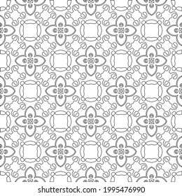 
Vector geometric pattern. Repeating elements stylish background abstract ornament for wallpapers and backgrounds. Black and white colors.