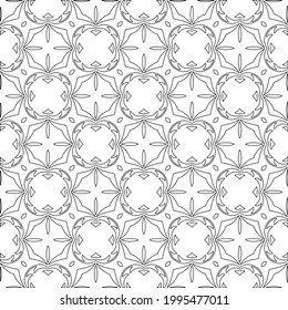 
Vector geometric pattern. Repeating elements stylish background abstract ornament for wallpapers and backgrounds. Black and white colors.