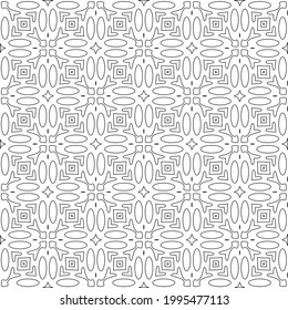 
Vector geometric pattern. Repeating elements stylish background abstract ornament for wallpapers and backgrounds. pattern with Black and white color. 