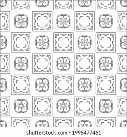 
Vector geometric pattern. Repeating elements stylish background abstract ornament for wallpapers and backgrounds. Black and white colors.