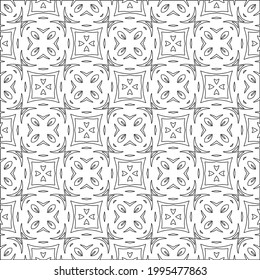 
Vector geometric pattern. Repeating elements stylish background abstract ornament for wallpapers and backgrounds. Black and white colors.