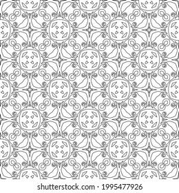 
Vector geometric pattern. Repeating elements stylish background abstract ornament for wallpapers and backgrounds. Black and white colors.