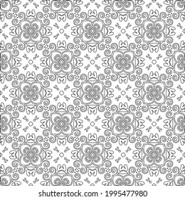 
Vector geometric pattern. Repeating elements stylish background abstract ornament for wallpapers and backgrounds. Black and white colors.