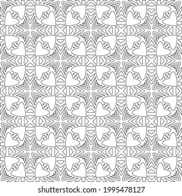
Vector geometric pattern. Repeating elements stylish background abstract ornament for wallpapers and backgrounds. pattern with Black and white color. 