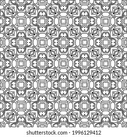 
Vector geometric pattern. Repeating elements stylish background abstract ornament for wallpapers and backgrounds. Black and white colors