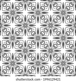 
Vector geometric pattern. Repeating elements stylish background abstract ornament for wallpapers and backgrounds. Black and white colors