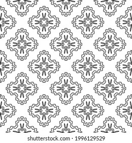 
Vector geometric pattern. Repeating elements stylish background abstract ornament for wallpapers and backgrounds. Black and white colors