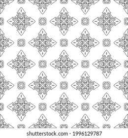 
Vector geometric pattern. Repeating elements stylish background abstract ornament for wallpapers and backgrounds. Black and white colors