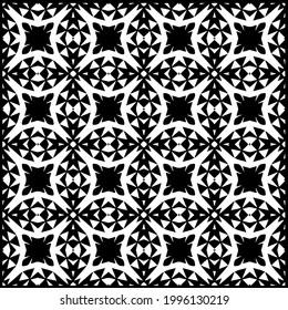 
Vector geometric pattern. Repeating elements stylish background abstract ornament for wallpapers and backgrounds. Black and white colors