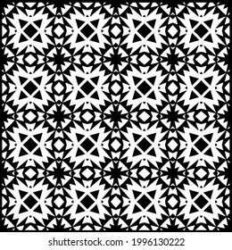 
Vector geometric pattern. Repeating elements stylish background abstract ornament for wallpapers and backgrounds. Black and white colors