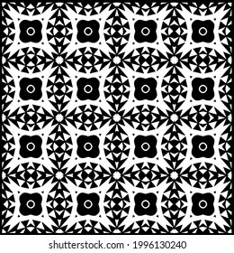 
Vector geometric pattern. Repeating elements stylish background abstract ornament for wallpapers and backgrounds. Black and white colors