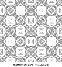 Vector geometric pattern. Repeating elements stylish background abstract ornament for wallpapers and backgrounds. Black and white colors