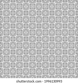 
Vector geometric pattern. Repeating elements stylish background abstract ornament for wallpapers and backgrounds. Black and white colors