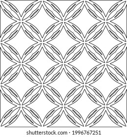 Vector geometric pattern. Repeating elements stylish background abstract ornament for wallpapers and backgrounds. Black and white colors