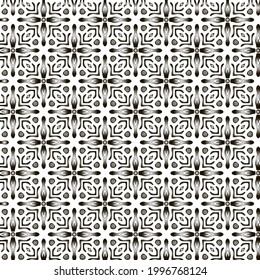 Vector geometric pattern. Repeating elements stylish background abstract ornament for wallpapers and backgrounds. Black and white colors