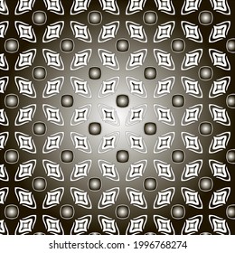 Vector geometric pattern. Repeating elements stylish background abstract ornament for wallpapers and backgrounds. Black and white colors