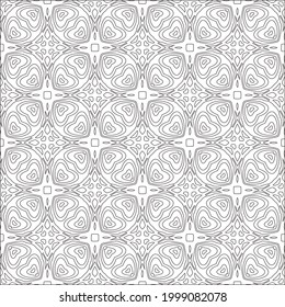 Vector geometric pattern. Repeating elements stylish background abstract ornament for wallpapers and backgrounds. Black and white colors