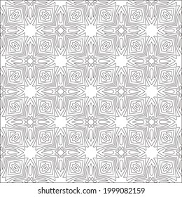 Vector geometric pattern. Repeating elements stylish background abstract ornament for wallpapers and backgrounds. Black and white colors
