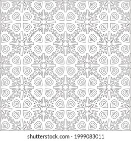 Vector geometric pattern. Repeating elements stylish background abstract ornament for wallpapers and backgrounds. Black and white colors