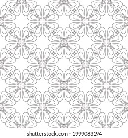 Vector geometric pattern. Repeating elements stylish background abstract ornament for wallpapers and backgrounds. Black and white colors