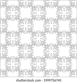 
Vector geometric pattern. Repeating elements stylish background abstract ornament for wallpapers and backgrounds. Black and white colors 