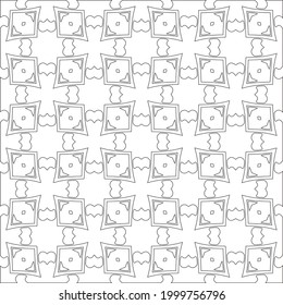 Vector geometric pattern. Repeating elements stylish background abstract ornament for wallpapers and 

backgrounds. Black and white colors 