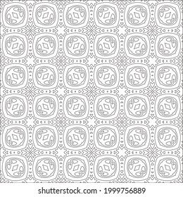 
Vector geometric pattern. Repeating elements stylish background abstract ornament for wallpapers and backgrounds. Black and white colors 