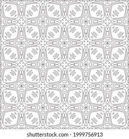 
Vector geometric pattern. Repeating elements stylish background abstract ornament for wallpapers and backgrounds. Black and white colors 