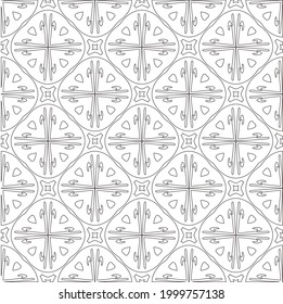 Vector geometric pattern. Repeating elements stylish background abstract ornament for wallpapers and 

backgrounds. Black and white colors 