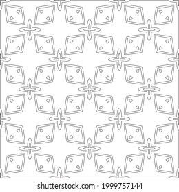 Vector geometric pattern. Repeating elements stylish background abstract ornament for wallpapers and 

backgrounds. Black and white colors 