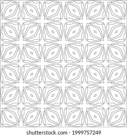 Vector geometric pattern. Repeating elements stylish background abstract ornament for wallpapers and 

backgrounds. Black and white colors 