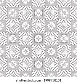 
Vector geometric pattern. Repeating elements stylish background abstract ornament for wallpapers and backgrounds. Black and white colors 