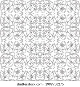 
Vector geometric pattern. Repeating elements stylish background abstract ornament for wallpapers and backgrounds. Black and white colors 