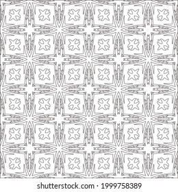 
Vector geometric pattern. Repeating elements stylish background abstract ornament for wallpapers and backgrounds. Black and white colors 