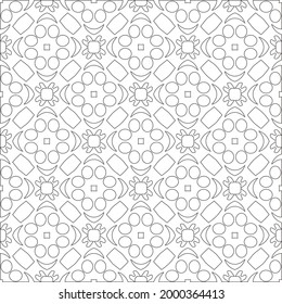Vector geometric pattern. Repeating elements stylish background abstract ornament for wallpapers and 

backgrounds. Black and white colors 